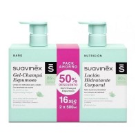 Comprar Suavinex Duplo Gel Espumoso 500ml + Locion 500ml a precio online