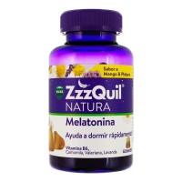 ZZZQUIL NATURA  60 GUMMIES SABOR MANGO & PLATANO