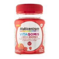 MULTICENTRUM VITAGOMIS LIBERA ENERGIA  30 CARAMELOS DE GOMA SABOR FRUTOS ROJOS