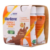 MERITENE FUERZA Y VITALIDAD DRINK  4 BOTELLAS 125 ML SABOR CHOCOLATE