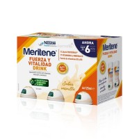 MERITENE FUERZA Y VITALIDAD DRINK  6 UNIDADES 125 ML PACK SABOR VAINILLA