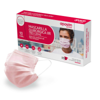 Comprar Aposan Mascarilla Quirurgica IIR 10 U Rosa a precio online