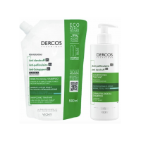 VICHY DERCOS CHAMPU + RECAMBIO ANTICASPA GRASA 400+500ML