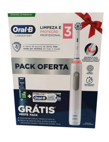 Oral-B Pack Cepillo Eléctrico a Pilas + 2 Recambios
