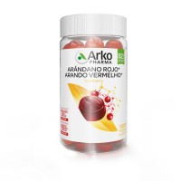 ARKOPHARMA ARANDANO ROJO GUMMIES  60 CARAMELOS DE GOMA SABOR ARANDANO ROJO Y CEREZA