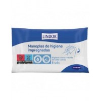 LINDOR MANOPLAS DE HIGIENE  8 MANOPLAS