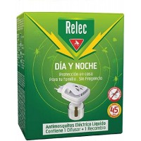 RELEC DIA Y NOCHE ANTIMOSQUITOS ELECTRICO LIQUIDO ON OFF  1 DIFUSOR + RECAMBIO