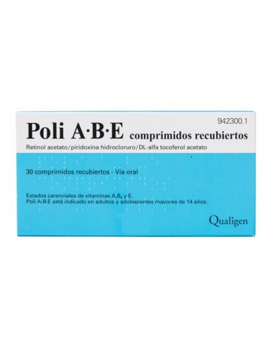 POLI A·B·E 30 COMPRIMIDOS RECUBIERTOS