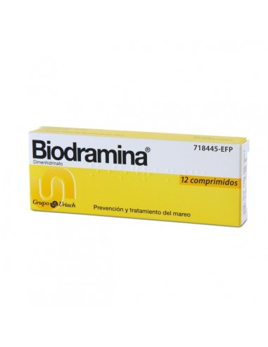 Biodramina 50 Mg 12 Comprimidos