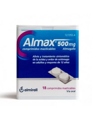 Almax 500 Mg 18 Comprimidos Masticables