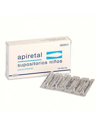 APIRETAL NIÑOS 250 MG 5 SUPOSITORIOS