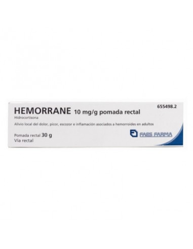 HEMORRANE 10 MG/G POMADA RECTAL 1 TUBO 30 G