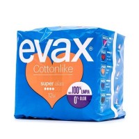 Comprar Compresa Evax Cotton Alas Super 12 Unidades a precio online