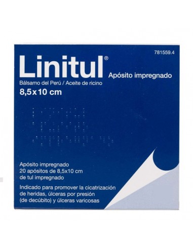 Linitul 20 Apositos Impregnados 8,5 X...