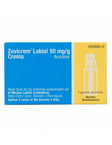 ZOVICREM LABIAL 50 MG/G CREMA 1 TUBO...