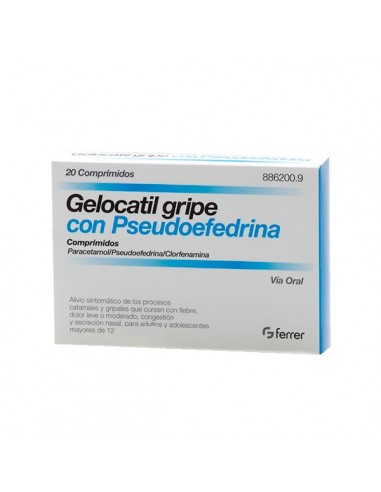 GELOCATIL GRIPE CON PSEUDOEFEDRINA 20...