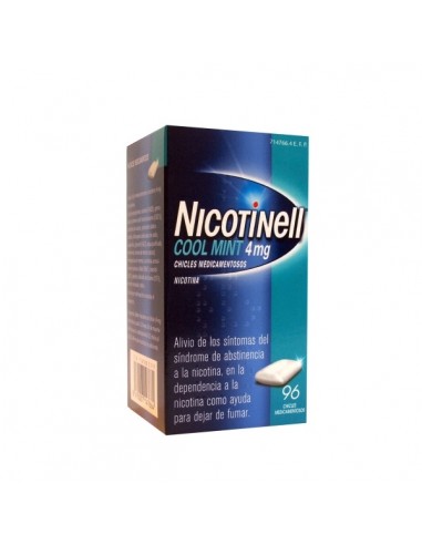 NICOTINELL COOL MINT 4 MG 96 CHICLES...