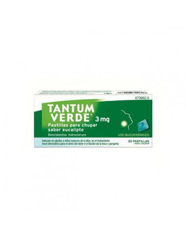 TANTUM VERDE 3 MG 20 PASTILLAS PARA...