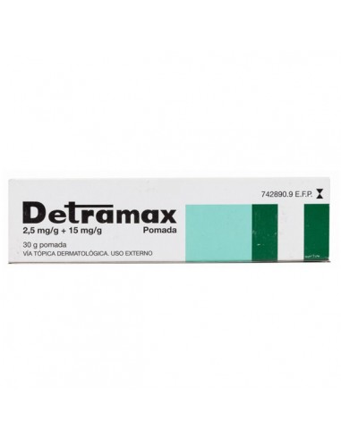 DETRAMAX 2,5 MG/G + 15 MG/G POMADA 1...