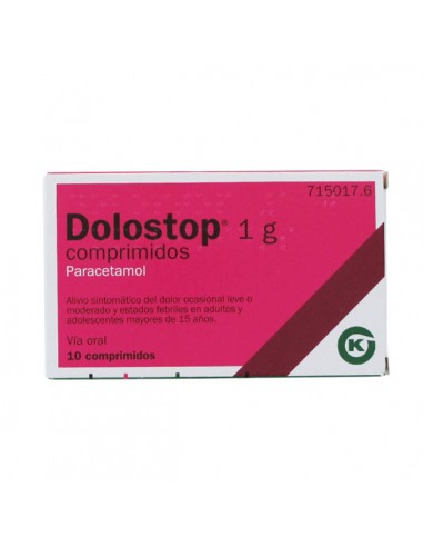 Dolostop 1g 10 Comprimidos