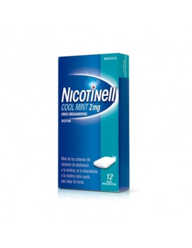 NICOTINELL COOL MINT 2 MG 12 CHICLES...