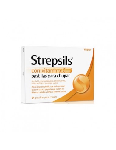 Strepsils Vitamina C 24 Pastillas...