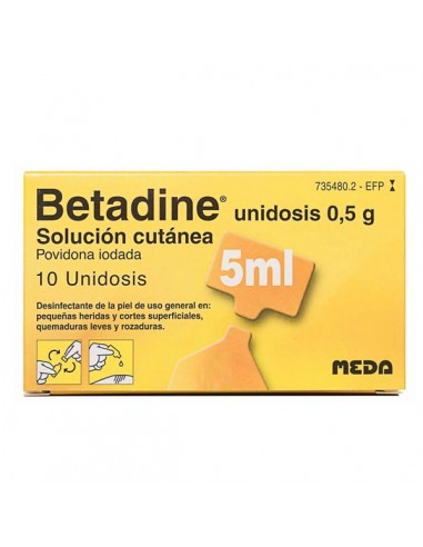 BETADINE UNIDOSIS 100 MG/ML SOLUCION...