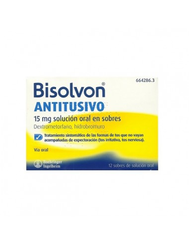 BISOLVON ANTITUSIVO 15 MG 12 SOBRES...