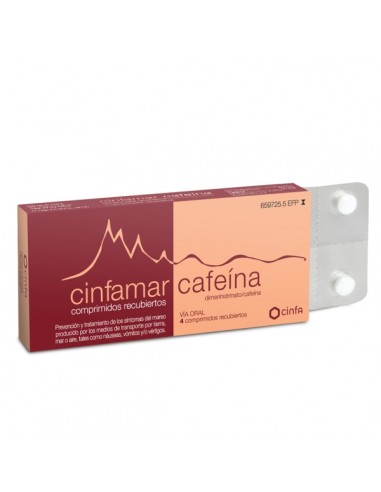 CINFAMAR CAFEINA 50 MG/50 MG 4...