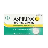 ASPIRINA C 400 MG/240 MG 20 COMPRIMIDOS EFERVESCENTES