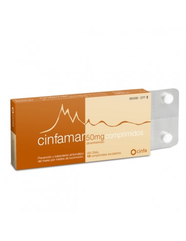 CINFAMAR 50 MG 10 COMPRIMIDOS...