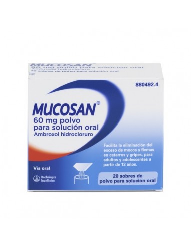 MUCOSAN 60 MG 20 SOBRES POLVO PARA...