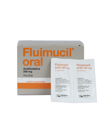 Fluimucil 200 Mg 30 Sobres Granulado...