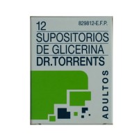 SUPOSITORIOS DE GLICERINA DR. TORRENTS ADULTOS 3,27 G 12 SUPOSITORIOS