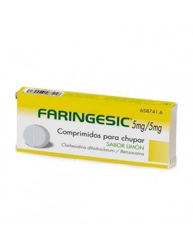 FARINGESIC 5 MG/5 MG 20 COMPRIMIDOS...