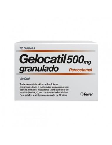 GELOCATIL 500 MG 12 SOBRES GRANULADO...