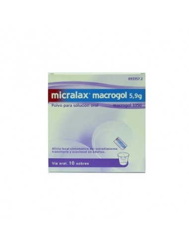 MICRALAX MACROGOL 5,9 G 10 SOBRES...