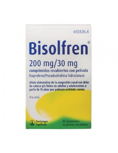 BISOLFREN 200 MG/30 MG 20 COMPRIMIDOS...