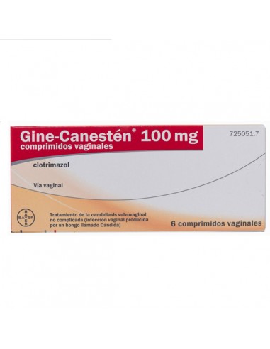 GINE-CANESTEN 100 MG 6 COMPRIMIDOS...