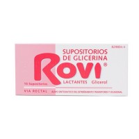 SUPOSITORIOS DE GLICERINA ROVI LACTANTES 0,672 G 10 SUPOSITORIOS