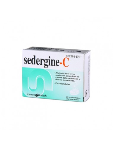 SEDERGINE C 330 MG/200 MG 20...