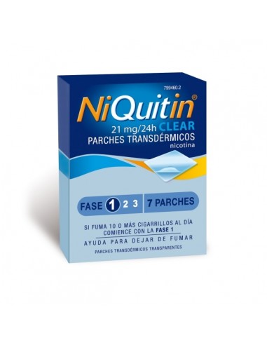 NIQUITIN CLEAR 21 MG/24 H 7 PARCHES...