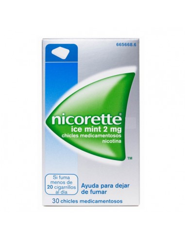 NICORETTE ICE MINT 2 MG 30 CHICLES...