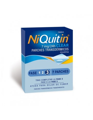 NIQUITIN CLEAR 7 MG/24 H 7 PARCHES...