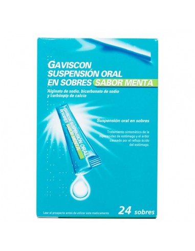 GAVISCON 24 SOBRES SUSPENSION ORAL 10...