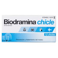 BIODRAMINA 20 MG 12 CHICLES MEDICAMENTOSOS