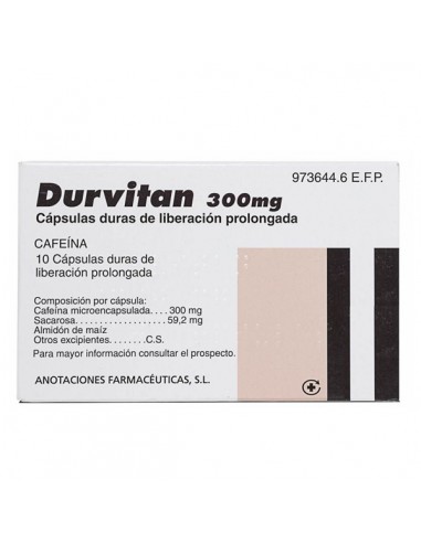 DURVITAN 300 MG 10 CAPSULAS...