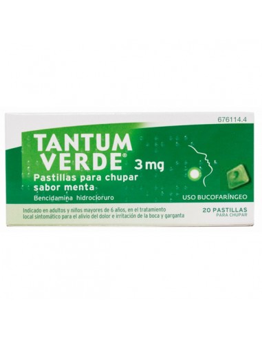 TANTUM VERDE 3 MG 20 PASTILLAS PARA...