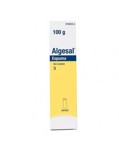 ALGESAL 10 MG/G + 100 MG/G ESPUMA...