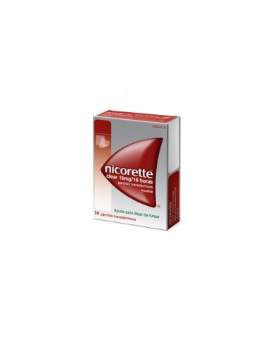 NICORETTE CLEAR 15 MG/16 H 14 PARCHES...